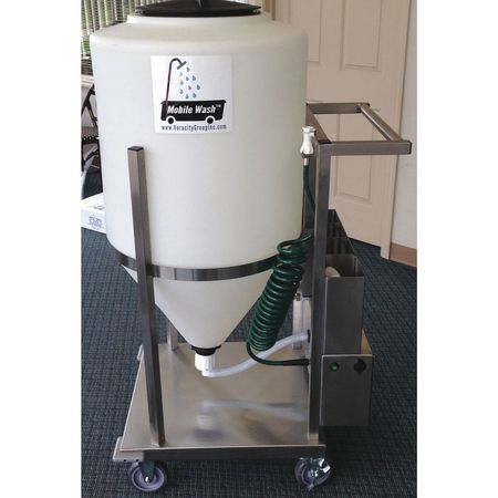 MOBILE WASH Mobile Wash Eyewash Station in Silver MW60