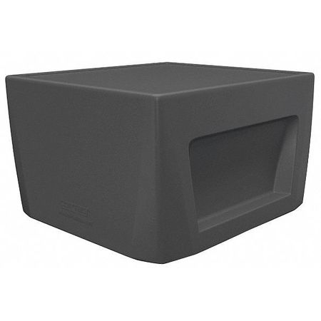 CORTECH Square Utility Table, 23-3/4" X 24" X 14.75", Polyethylene Top, Black 126484BK