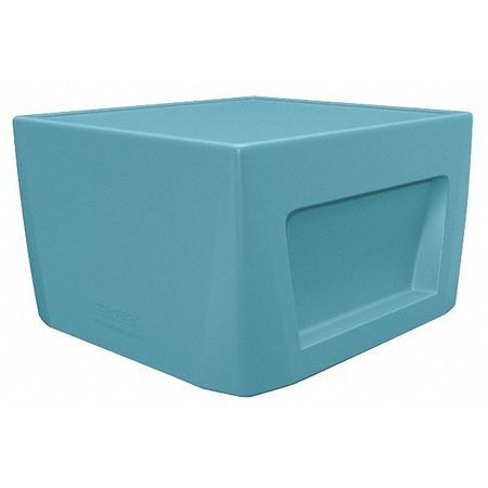 CORTECH Square Utility Table, 23-3/4" X 24" X 14.75", Polyethylene Top, Blue 126484BG