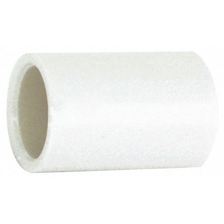 Zoro Select PVC Coupling, Slip, 3/4" Pipe Size 48469