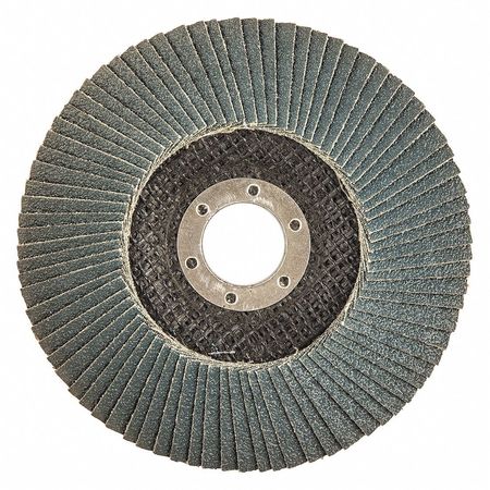 Zoro Select Flap Disc, Type 29, 5" dia., 60 Grit 78072775469