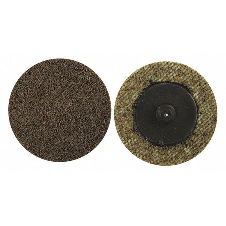 ZORO SELECT Quick Change Disc, 4" dia., 60 Grit, Brown 05539554565