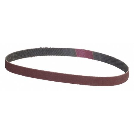 ZORO SELECT Sanding Belt, Coated, 3/8 in W, 13 in L, P80 Grit, Coarse, Aluminum Oxide, YP0998W, Brown 05539554648