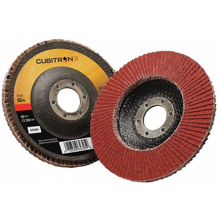 3M CUBITRON Flap Disc, Type 29, 4-1/2" dia., 60 Grit 7100104921