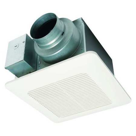 PANASONIC Ceiling Bathroom Fan, 50/80/110 cfm cfm, 4 in or 6 in Duct Dia., No FV-0511VQ1