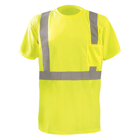 OCCUNOMIX Long Sleeve T-Shirt, 5XL, ANSI Class 2 LUX-SSTP2BX-Y5X