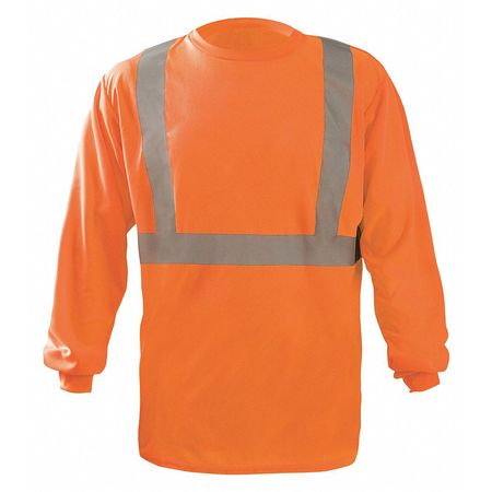 Occunomix Long Sleeve T-Shirt, 5XL, ANSI Class 2 LUX-LST2BX-O5X