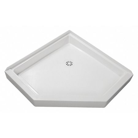 FIAT PRODUCTS Shower Floor, White, 36" x 36" Size, 6" H 36WLC100