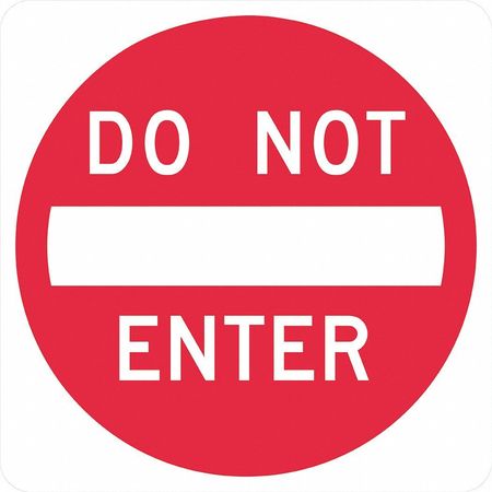 Lyle Do Not Enter Traffic Sign, 12 in H, 12 in W, Aluminum, Square, English, T1-1105-EG_12x12 T1-1105-EG_12x12