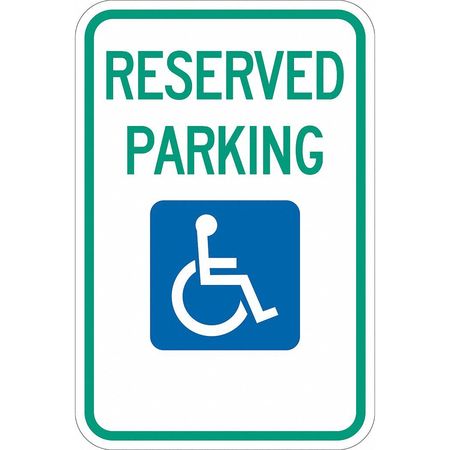 Lyle Reserved Parking Parking Sign, 18" x 12, T1-1001-DG_12x18 T1-1001-DG_12x18