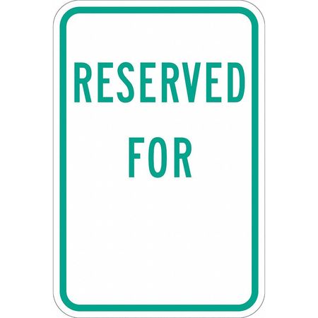 Lyle Reserved Parking Sign, 18" x 12, T1-1204-EG_12x18 T1-1204-EG_12x18