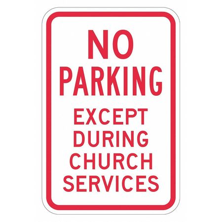 LYLE Church Parking Sign, 18" x 12, T1-1505-EG_12x18 T1-1505-EG_12x18