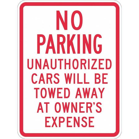 LYLE Tow Zone No Parking Sign, 18" x 12, T1-1047-EG_12x18 T1-1047-EG_12x18
