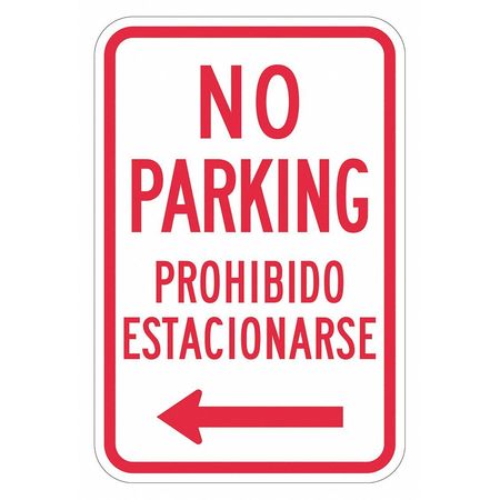 LYLE No Parking Sign, 18" x 12, T1-3034-EG_12x18 T1-3034-EG_12x18