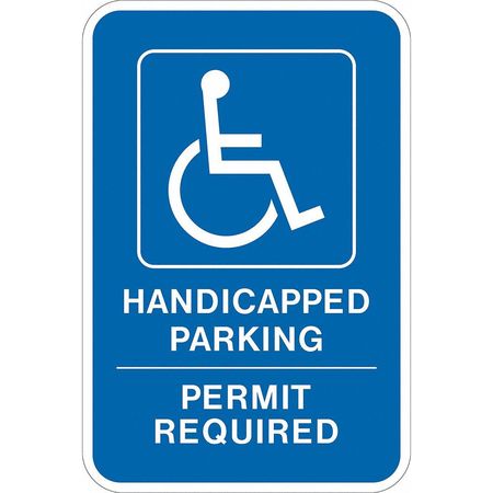 LYLE ADA Handicapped Parking Sign, 18" x 12, T1-1125-EG_12x18 T1-1125-EG_12x18