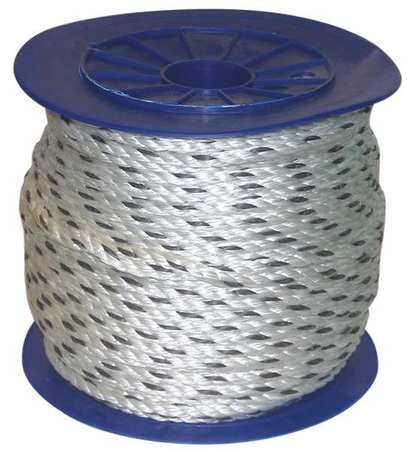 Zoro Select Rope, 600ft, Blk/Wht, 5/8 in. Dia., Cmposite 720200-W1B-00600-07213