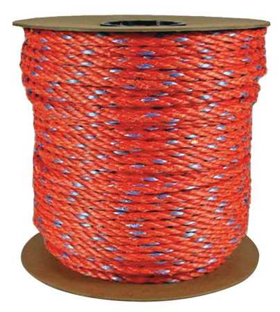 Zoro Select Rope, 600ft, Orng, 215lb., Polyprpylne 340120-00600-666
