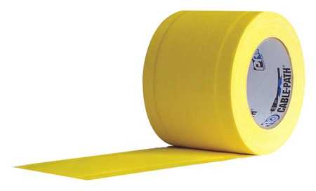 PROTAPES Cable Path, 30 yd. L, Yellow, 4 in. W Cable Path