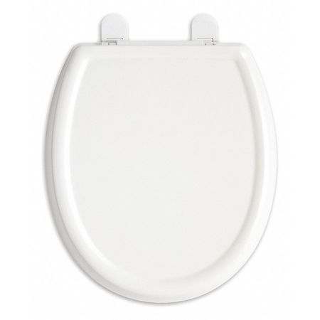 AMERICAN STANDARD Toilet Seat, With Cover, Plastic, Elongated, White 5350110.020