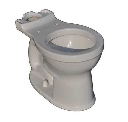 AMERICAN STANDARD Toilet Bowl, 1.6 gpf, Gravity Fed, Floor Mount, Round, White 3517B101.020