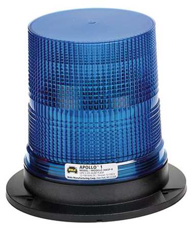 WOLO LED Warning Light, Blue, 12/100VDC 3065P-B