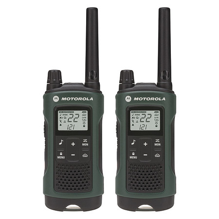 Motorola Portable Two Way Radio, FRS/GMRS, 22 CH T465