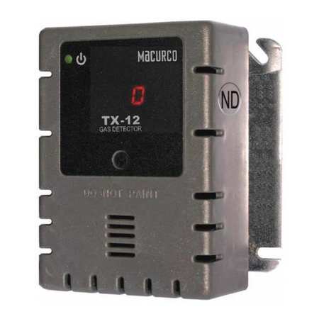 MACURCO Fixed Gas Detector, NO2, 4-1/2in.Hx4in.W TX-12-ND