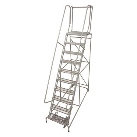 COTTERMAN 162 in H Steel Rolling Ladder, 12 Steps, 450 lb Load Capacity 1012R2632A6E30B4P6