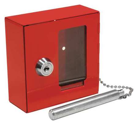 BARSKA Key Box, Steel, Enamel, 3-3/4inHx1inW AX11838