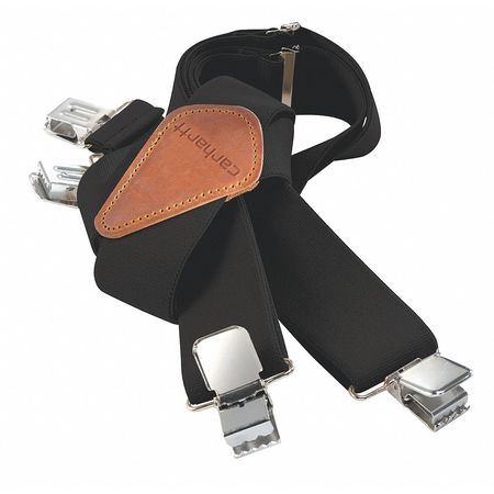 Carhartt Suspenders, Polyester, 52 in. L 45002-BLK