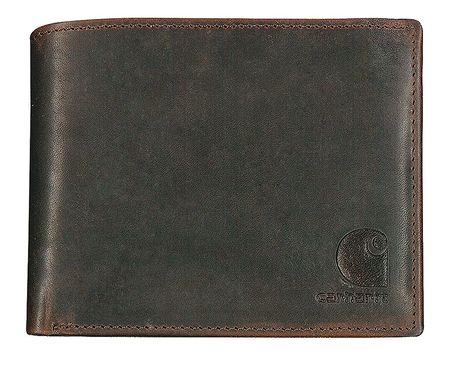 Carhartt Tri-Fold Wallet, Leather, 4-3/8 in. L 61-2235-20