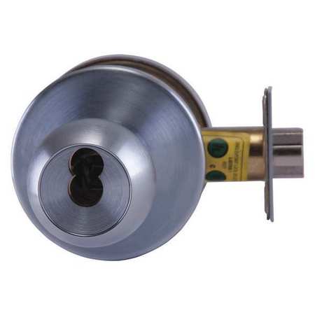 BEST Knob Lockset, Mechanical, Entrance, Grd. 1 8K37AB4AS3626