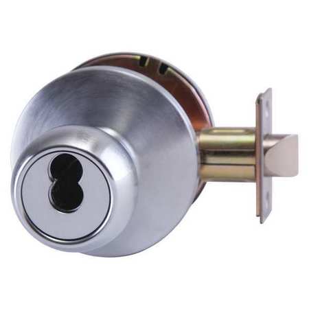 BEST Knob Lockset, Mechanical, Entrance, Grd. 1 6K27AB4CSTK626
