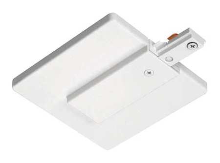 Juno Lighting End Feed Connector and J-Box Cover, White R21 WH