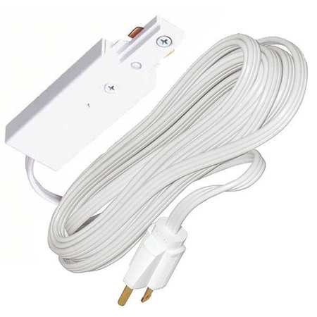 JUNO LIGHTING Cord and Plug Connector 3-Wire, White R122 WH