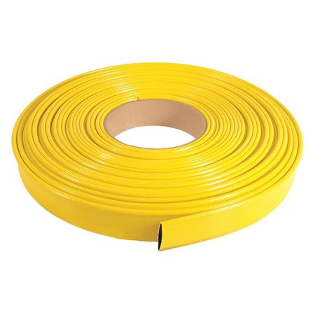ZORO SELECT 6" ID x 100 ft PVC Water Discharge Hose 150 PSI YL DPZ600-100-G