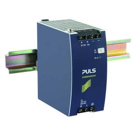 PULS DC Power Supply, 100/120V AC; 200/240V AC, 24/28V DC, 240W, 10.0A, DIN Rail CS10.241