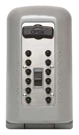 KIDDE Lock Box, Titanium, Push Button, 5 Keys 2047