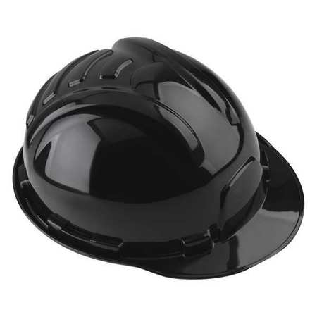 Tasco Front Brim Hard Hat, Type 1, Class E, Ratchet (6-Point), Black 100-82000