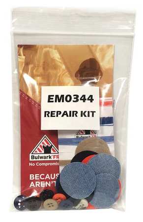 BULWARK Garment Repair Kit, Clothing, Color Varies EM0344 RG M