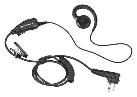 Motorola Ear Loop Earpiece, Black, Two Pin, C-Style HKLN4604B