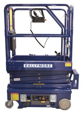 Ballymore Scissor Lift, Yes Drive, 500 lb Load Capacity, 6 ft 1 in Max. Work Height DMSL-10