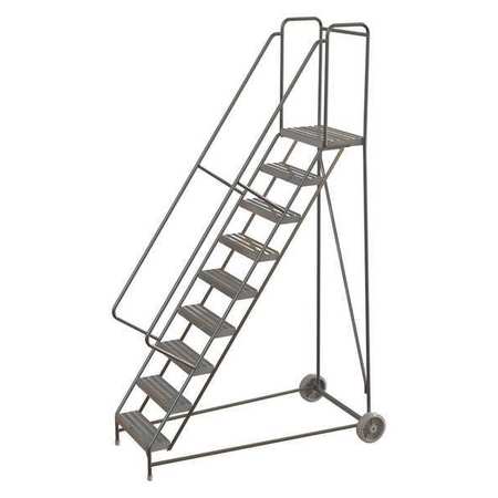Tri-Arc 122 in H Aluminum Wheelbarrow Ladder, 9 Steps, 350 lb Load Capacity WLARTR109244