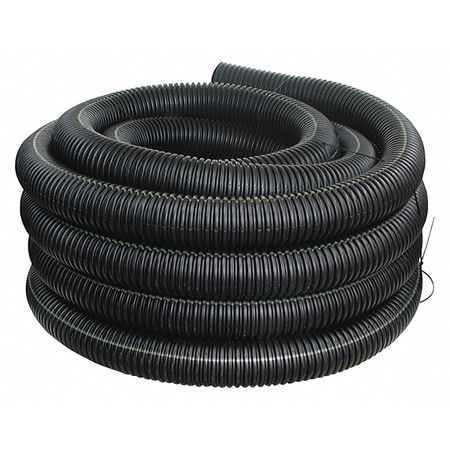 Advanced Drainage Systems Corrugated Drainage Pipe, 100 ft. L, Solid 03510100