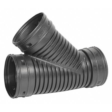 Advanced Drainage Systems Corrugated Drain Wye, 16 in. L, Single 0622AA