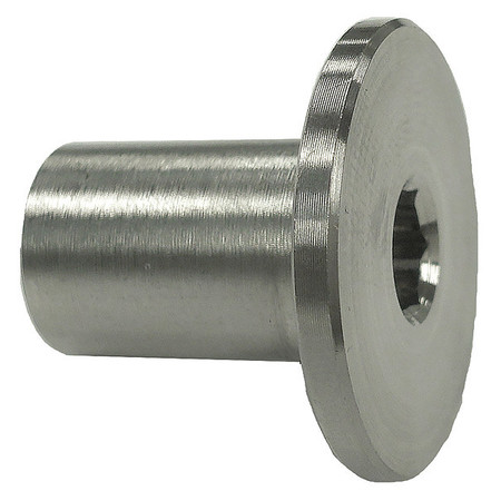 Zoro Select Binding Barrel, 3/8"-16, 3/4 in Brl Lg, 1/2 in Brl Dia, 316 Stainless Steel Plain Z1526