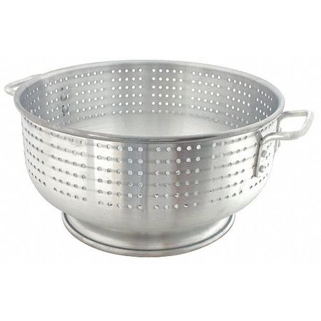 CRESTWARE Colander, 21 qt., 8 in. H, Aluminum ACOL21M