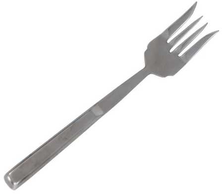 CRESTWARE Fork, Stainless Steel, 10-1/2 in. L BUF4
