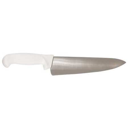 CRESTWARE Chef Knife, Straight, 8 in. L, White KN30