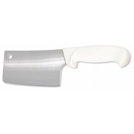 CRESTWARE Cleaver, Straight, 6 in. L, White KN60